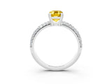 White gold Emerald Cut Cut Diamond Milgrain Marquise Band with Prong Setting_3