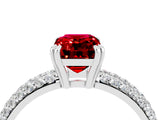 White gold Emerald Cut Cut Diamond Milgrain Marquise Band with Prong Setting_4