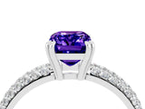 White gold Emerald Cut Cut Diamond Milgrain Marquise Band with Prong Setting_4