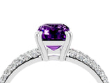 White gold Emerald Cut Cut Diamond Milgrain Marquise Band with Prong Setting_4