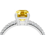 White gold Emerald Cut Cut Diamond Milgrain Marquise Band with Prong Setting_4