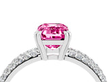 White gold Emerald Cut Cut Diamond Milgrain Marquise Band with Prong Setting_4
