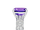 White gold Emerald Cut Cut Diamond Milgrain Marquise Band with Prong Setting_5