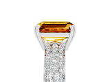 White gold Emerald Cut Cut Diamond Milgrain Marquise Band with Prong Setting_5