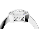 White gold Emerald Cut Cut Halo Pavé Diamond Ring_17