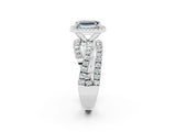 White gold Emerald Cut Cut Halo Split Shank Prong Setting Ring_26