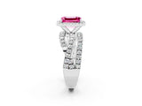 White gold Emerald Cut Cut Halo Split Shank Prong Setting Ring_26