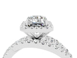 White gold Emerald Cut Cut Halo Split Shank Prong Setting Ring_28