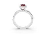 White gold Emerald Cut Cut Halo Split Shank Prong Setting Ring_33