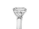 White gold Emerald Cut Diamond Five-Stone Prong Set White Gold Ring_56