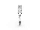 White gold Emerald Cut Diamond Prong Set Eternity Band_153