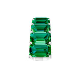 White gold Emerald Cut Emerald Prong-Set Eternity Band_11