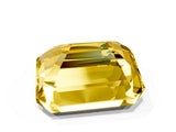 White gold Emerald Cut Solitaire Twisted Band with Prong Setting_24