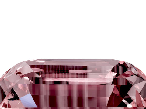 White gold Emerald Cut Solitaire Twisted Band with Prong Setting_5