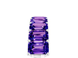 White gold Emerald Cut Tanzanite Prong-Set Eternity Band_11