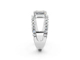 White gold Emerald Solitaire Split Shank Pave Diamond Ring_75