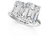 White gold Emerald and Emerald Cut Toi Moi Ring with Prong Setting_65