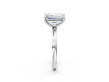 White gold Emerald and Emerald Cut Toi Moi Ring with Prong Setting_66