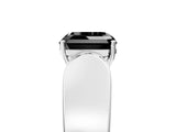 White gold Fancy Black Asscher Cut Diamond Channel Set Solitaire Ring with Four-Prong Setting_8