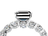 White gold Fancy Black Asscher Cut Diamond Side Stone Engagement Ring with Four-Prong Setting_28