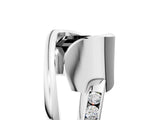 White gold Fancy Black Asscher Cut Solitaire Tension-Set Diamond Split Shank Ring_11