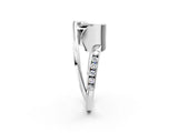 White gold Fancy Black Asscher Cut Solitaire Tension-Set Diamond Split Shank Ring_2