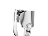 White gold Fancy Black Asscher Cut Solitaire Tension-Set Diamond Split Shank Ring_5