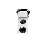 White gold Fancy Black Cushion Cut Brilliant Channel-Set Diamond Ring with Bezel Prong Setting_17