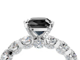 White gold Fancy Black Cushion Cut Diamond Side Stone Engagement Ring with Four-Prong Setting_28