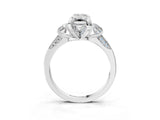 White gold Fancy Black Emerald Cut Brilliant Three-Stone Diamond Ring with Pavé Band and Four-Prong Setting_30