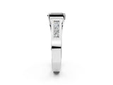 White gold Fancy Black Emerald Cut Cut Channel Set Solitaire Ring with Four-Prong Setting_14