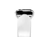 White gold Fancy Black Emerald Cut Diamond Channel Set Solitaire Ring with Four-Prong Setting_44