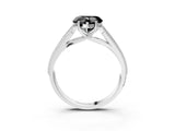White gold Fancy Black Heart Cut Cut Pave Split Shank Engagement Ring with Four-Prong Setting_15