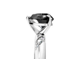 White gold Fancy Black Heart Cut Solitaire Diamond Engagement Ring with Twisted Pave Band and Four-Prong Setting_24