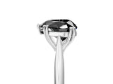 White gold Fancy Black Heart Cut Solitaire Diamond Ring with Six-Prong Setting and Classic Band_17