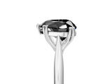 White gold Fancy Black Heart Cut Solitaire Diamond Ring with Six-Prong Setting and Classic Band_43