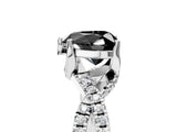 White gold Fancy Black Heart Cut Solitaire Twist Pave Diamond Engagement Ring with Prong Setting_41