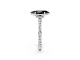 White gold Fancy Black Marquise Cut Brilliant Pavé Band Solitaire with Four-Prong Setting_2