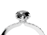 White gold Fancy Black Marquise Cut Brilliant Pavé Band Solitaire with Four-Prong Setting_4