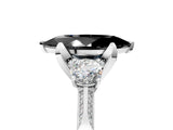 White gold Fancy Black Marquise Cut Brilliant Three-Stone Diamond Ring with Pavé Band and Four-Prong Setting_20