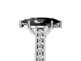 White gold Fancy Black Marquise Cut Cut Pave Band Milgrain Solitaire Ring_17