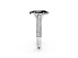 White gold Fancy Black Marquise Cut Cut Pave Split Shank Engagement Ring with Four-Prong Setting_48