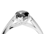 White gold Fancy Black Marquise Cut Cut Pave Split Shank Engagement Ring with Four-Prong Setting_52