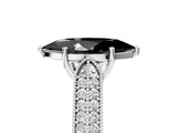 White gold Fancy Black Marquise Cut Cut Pave Split Shank Engagement Ring with Four-Prong Setting_53