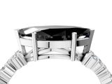 White gold Fancy Black Marquise Cut Diamond Cluster Pavé Band with Four-Prong Setting_16