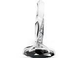 White gold Fancy Black Marquise Cut Diamond Engagement Ring with Side Stone Accents and Four-Prong Setting_78