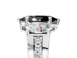 White gold Fancy Black Marquise Cut Diamond Three-Stone Ring with Channel Set Band and Four-Prong Setting_29