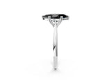 White gold Fancy Black Marquise Cut Solitaire Diamond Ring with Six-Prong Setting and Classic Band_66