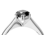 White gold Fancy Black Marquise Cut Solitaire Diamond Ring with Six-Prong Setting and Classic Band_72