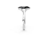 White gold Fancy Black Marquise Cut Solitaire Engagement Ring with Tapered Band and Four-Prong Setting_17